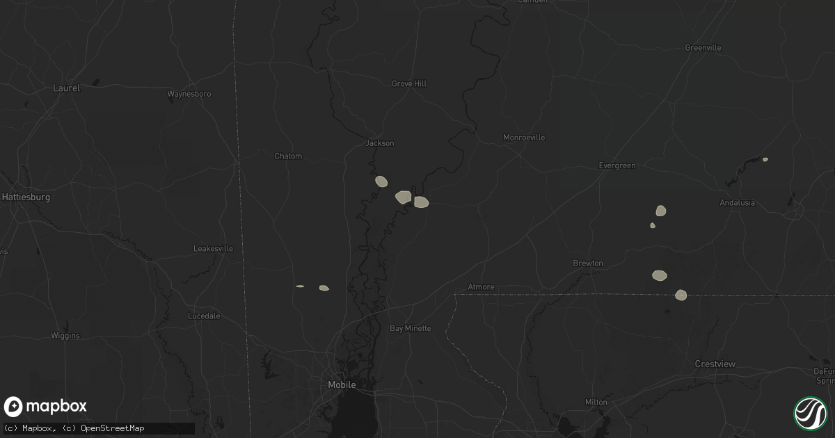 Hail map in Little River, AL on June 19, 2026