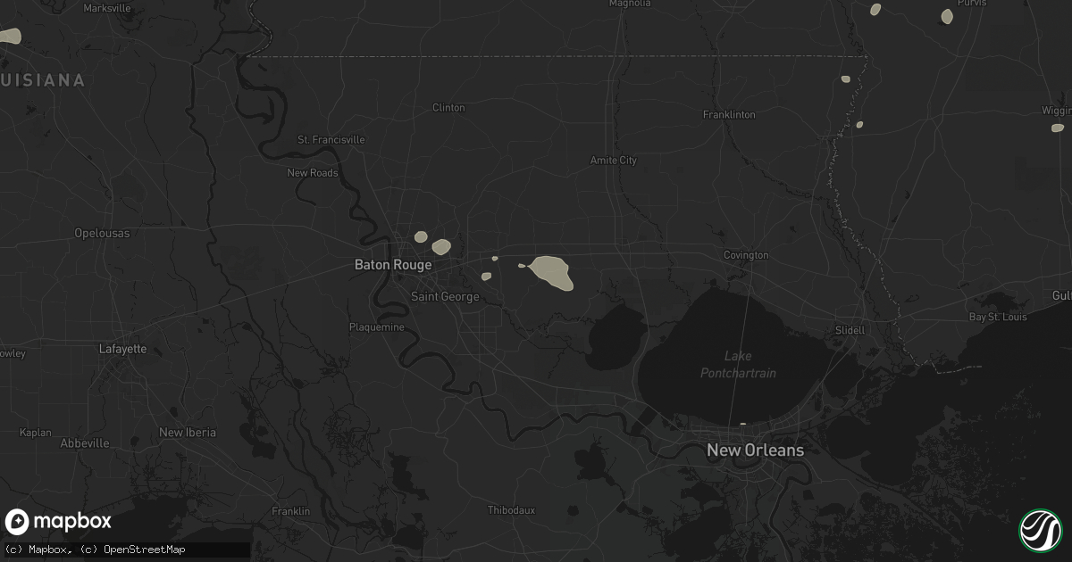 Hail map in Livingston, LA on June 19, 2026