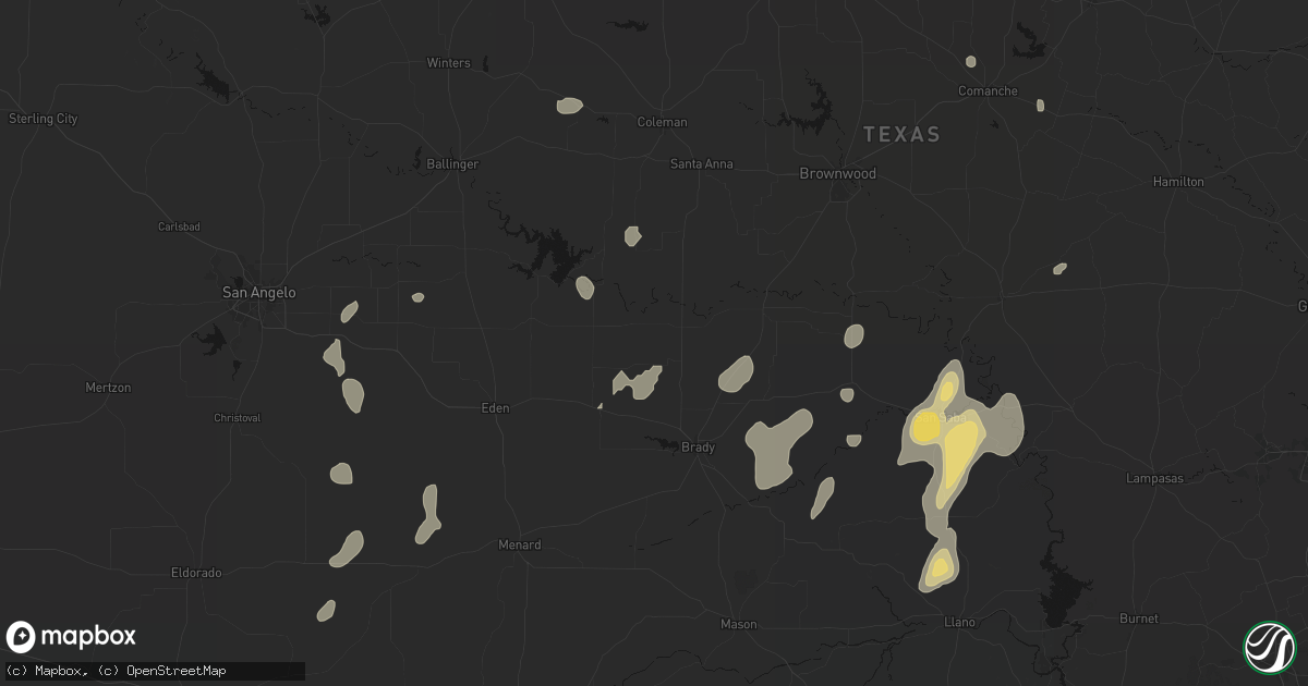 Hail map in Lohn, TX on June 19, 2026