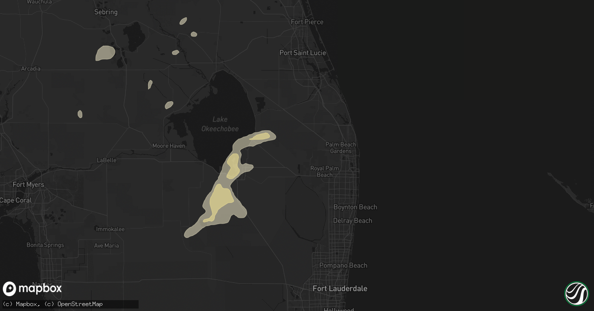 Hail map in Loxahatchee, FL on June 19, 2026