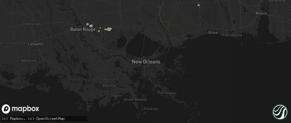 Hail map in New Orleans, LA on June 19, 2026