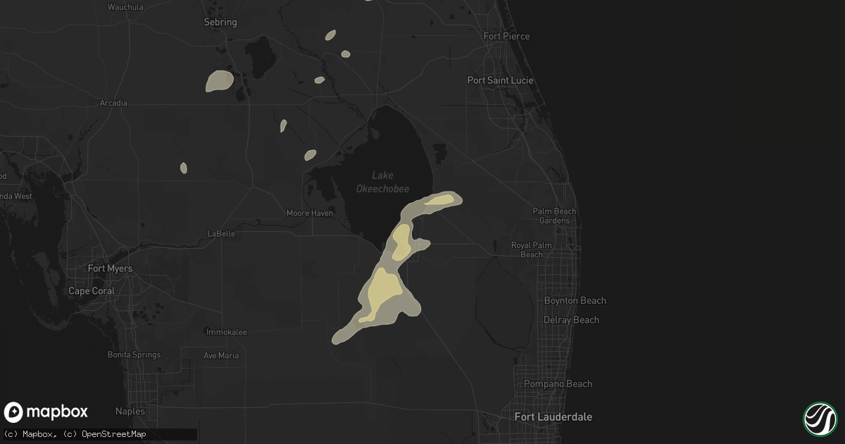 Hail map in Pahokee, FL on June 19, 2026