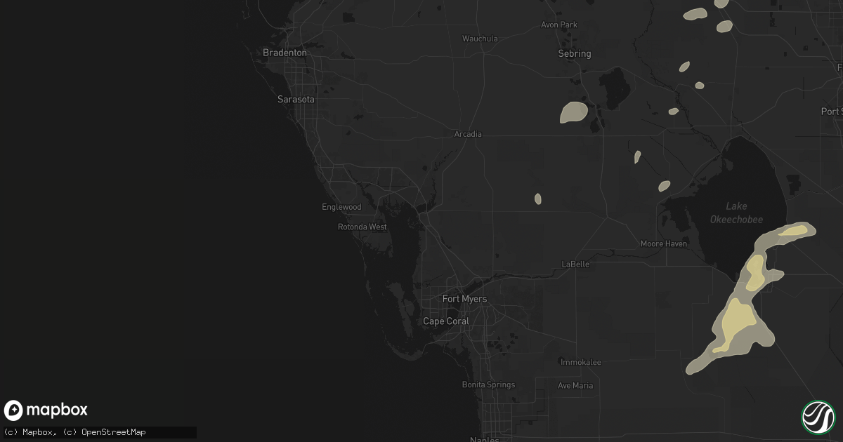 Hail map in Punta Gorda, FL on June 19, 2026