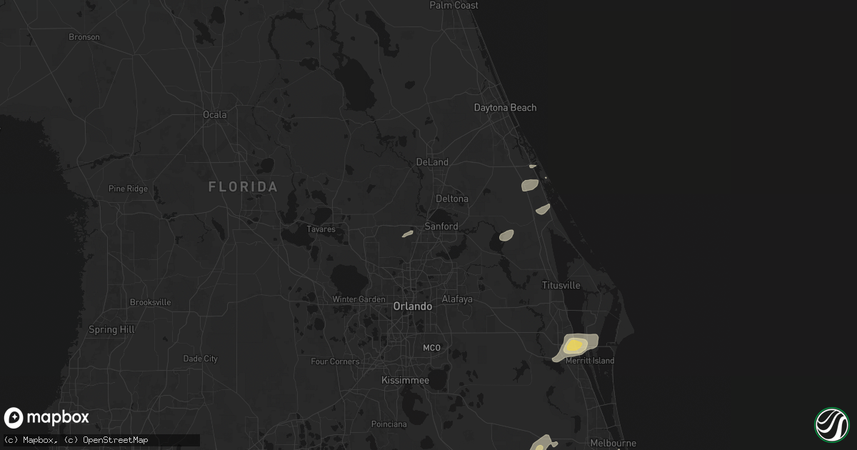 Hail map in Sanford, FL on June 19, 2026
