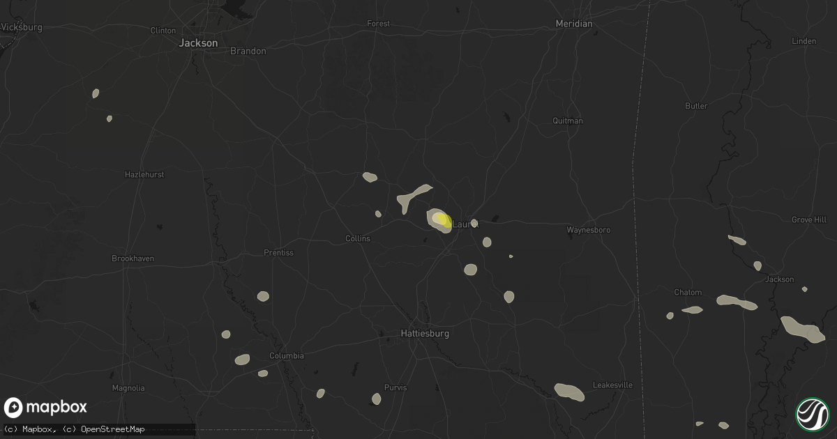 Hail map in Soso, MS on June 19, 2026