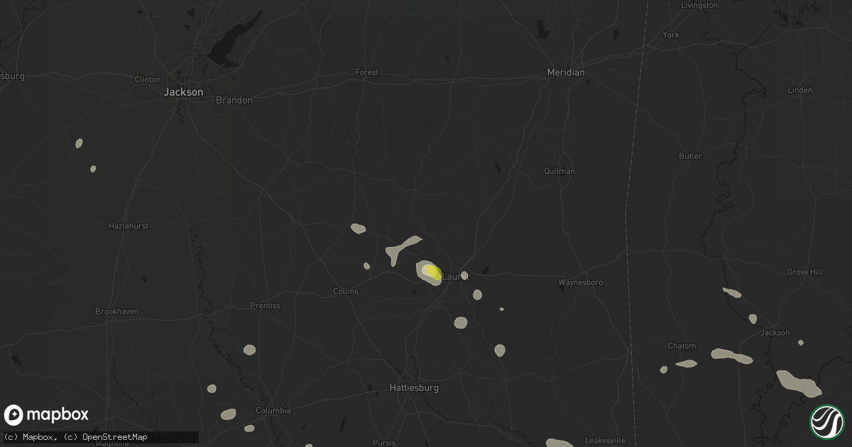 Hail map in Stringer, MS on June 19, 2026