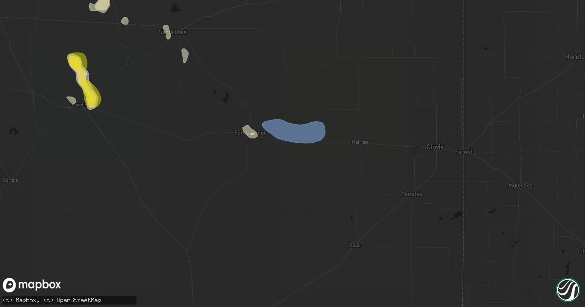 Hail map in Taiban, NM on June 19, 2026