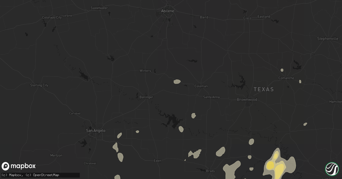Hail map in Talpa, TX on June 19, 2026