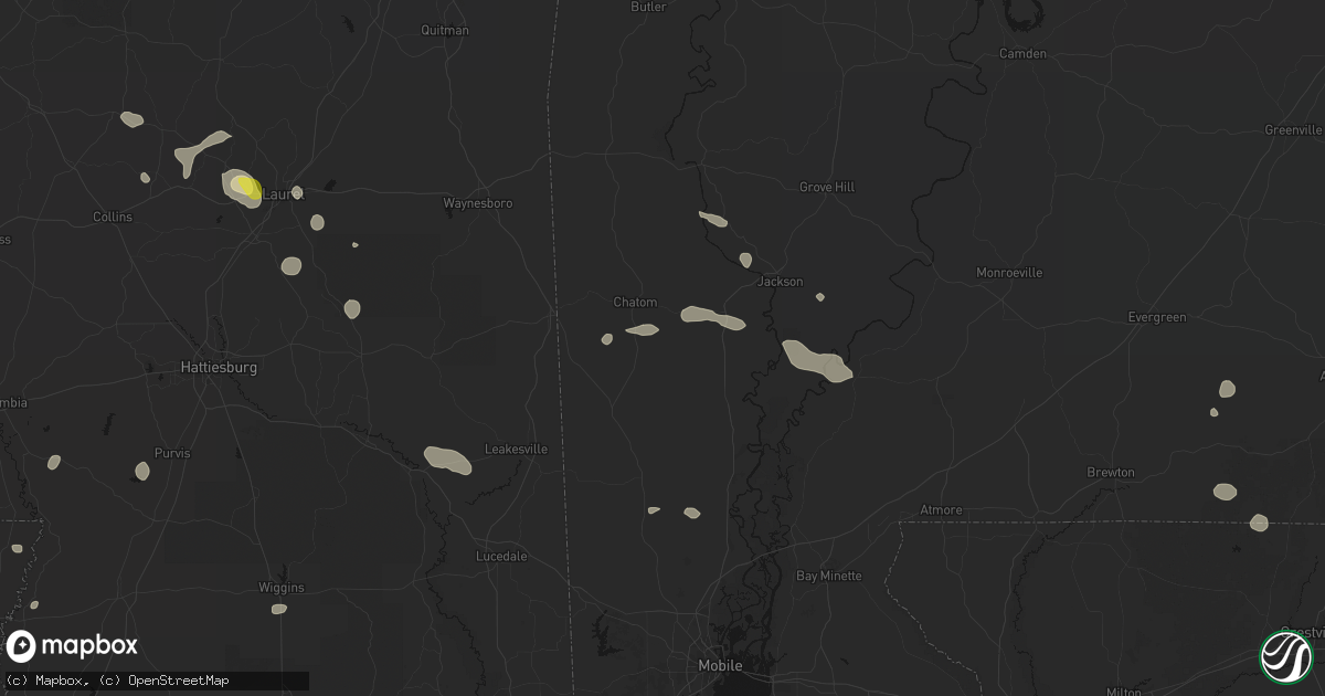 Hail map in Tibbie, AL on June 19, 2026