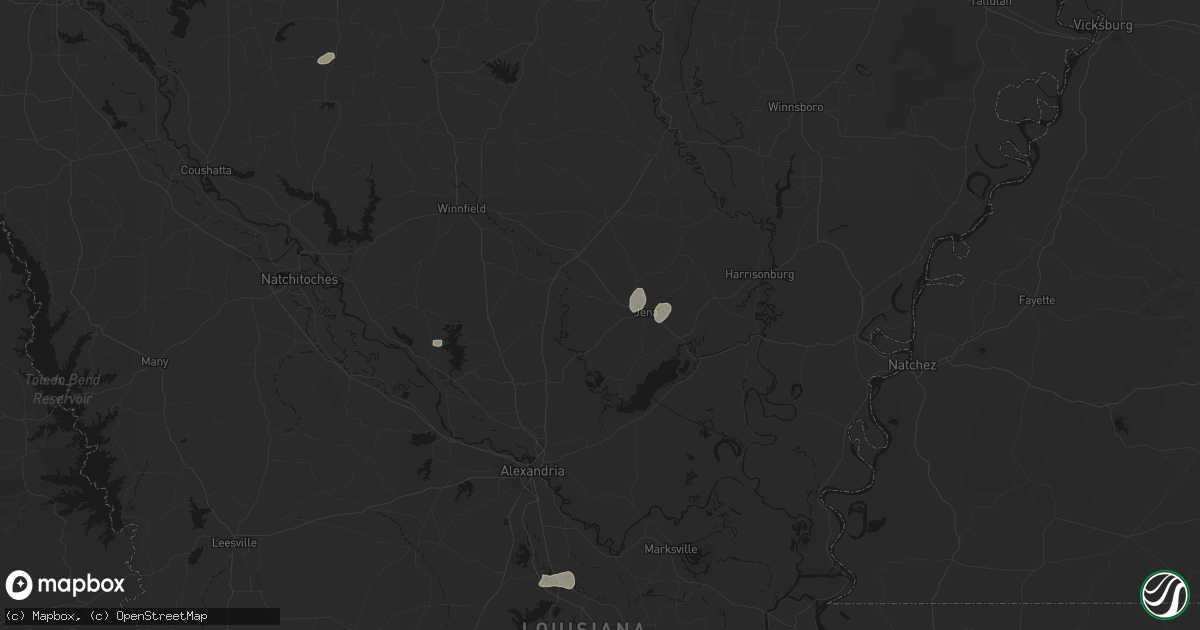 Hail map in Trout, LA on June 19, 2026