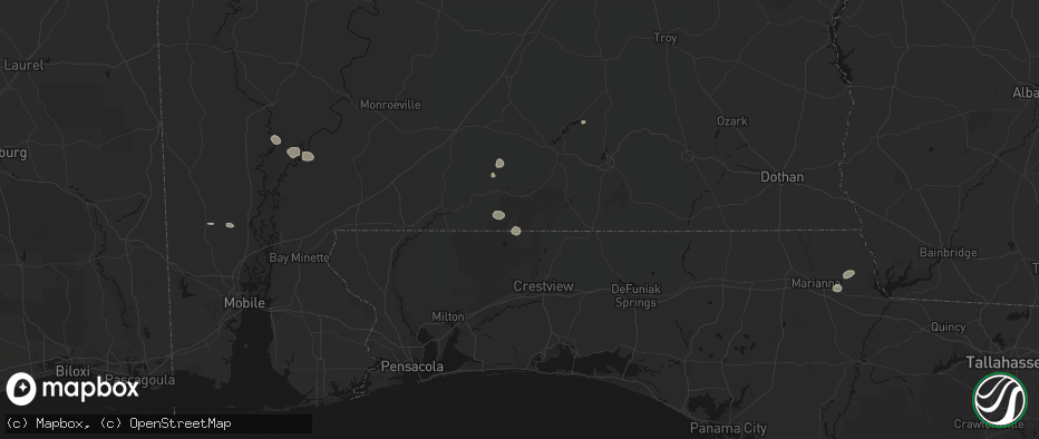 Hail map in Wing, AL on June 19, 2026