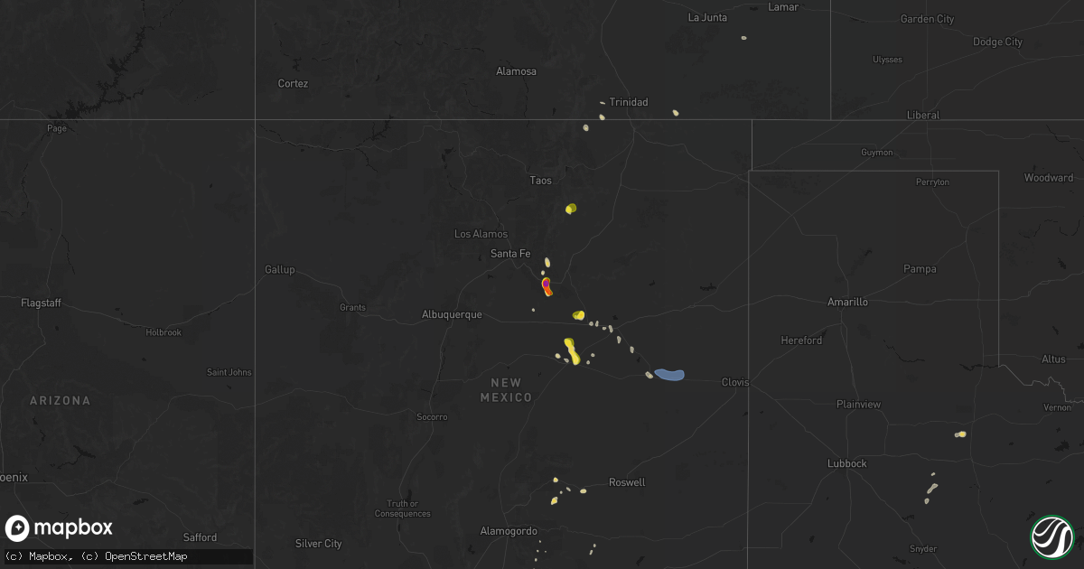 Hail map on June 19, 2026