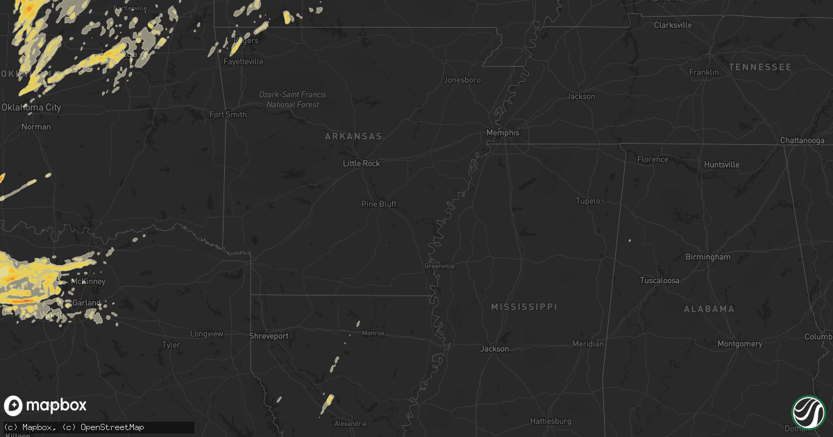 Hail map on June 20, 2011