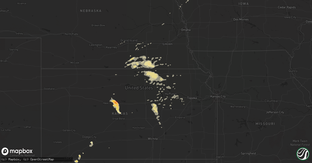 Hail map in Minnesota on June 20, 2012
