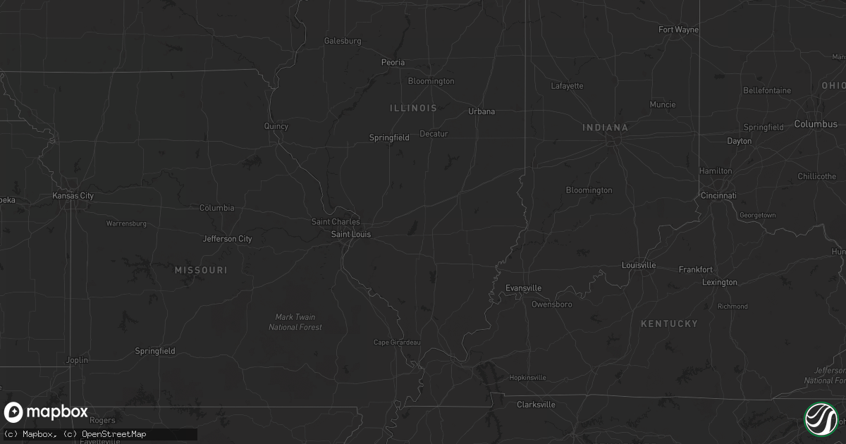 Hail map on June 20, 2012