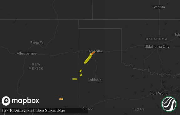 Hail map preview on 06-20-2013