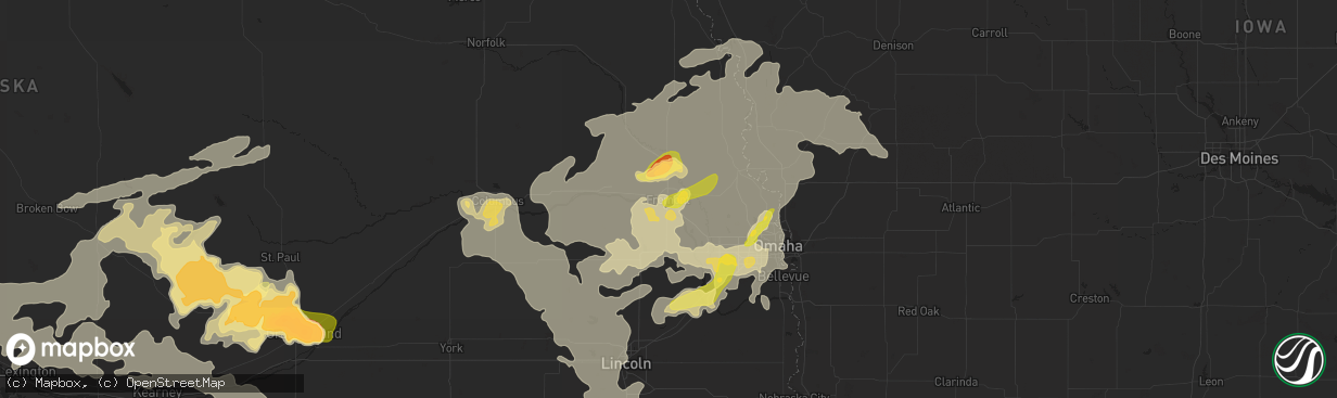 Hail map in Fremont, NE on June 20, 2014