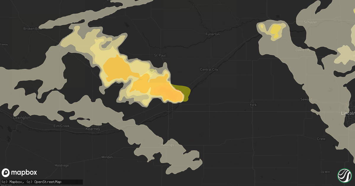 Hail map in Grand Island, NE on June 20, 2014