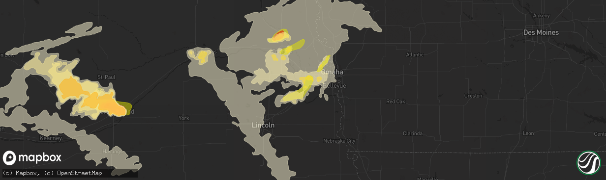 Hail map in Gretna, NE on June 20, 2014