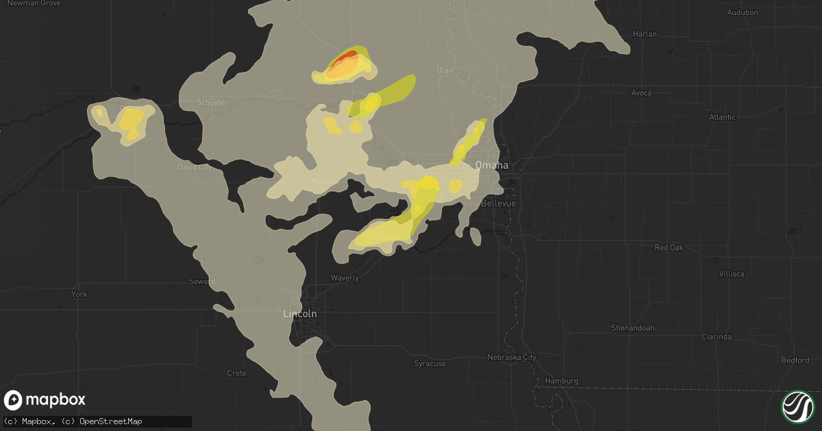 Hail map in Gretna, NE on June 20, 2014