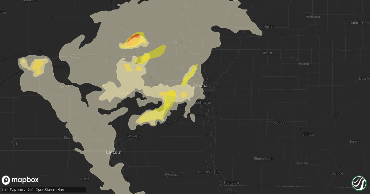 Hail map in La Vista, NE on June 20, 2014