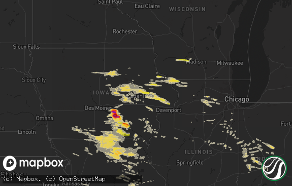 Hail map preview on 06-20-2015