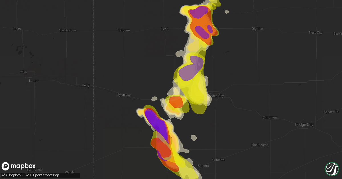 Hail map in Lakin, KS on June 20, 2017