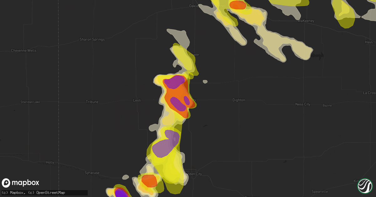 Hail map in Scott City, KS on June 20, 2017
