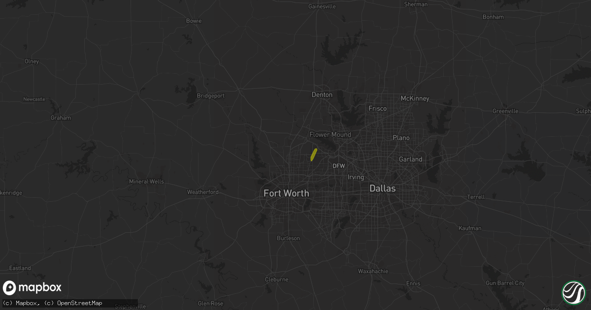 Hail map in Keller, TX on June 20, 2018