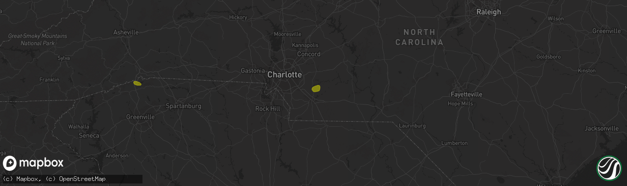 Hail map in Monroe, NC on June 20, 2018