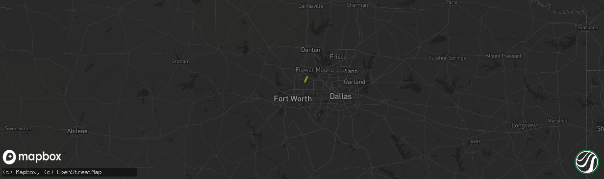 Hail map in North Richland Hills, TX on June 20, 2018