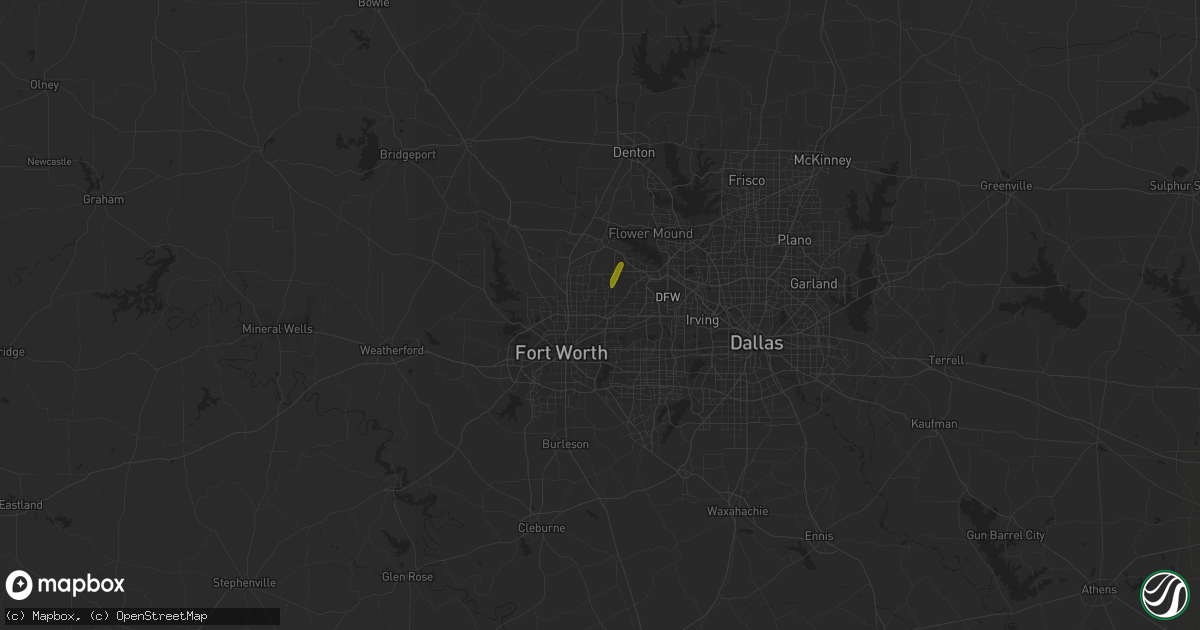 Hail map in North Richland Hills, TX on June 20, 2018