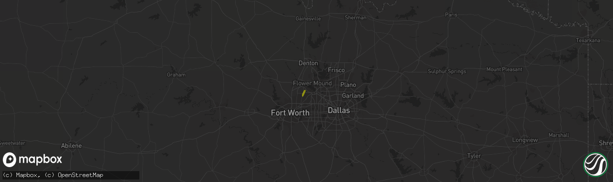 Hail map in Southlake, TX on June 20, 2018