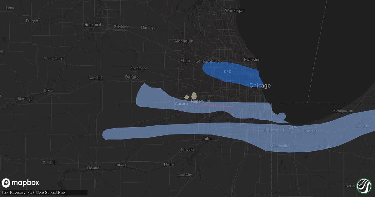 Hail map in Aurora, IL on June 20, 2021