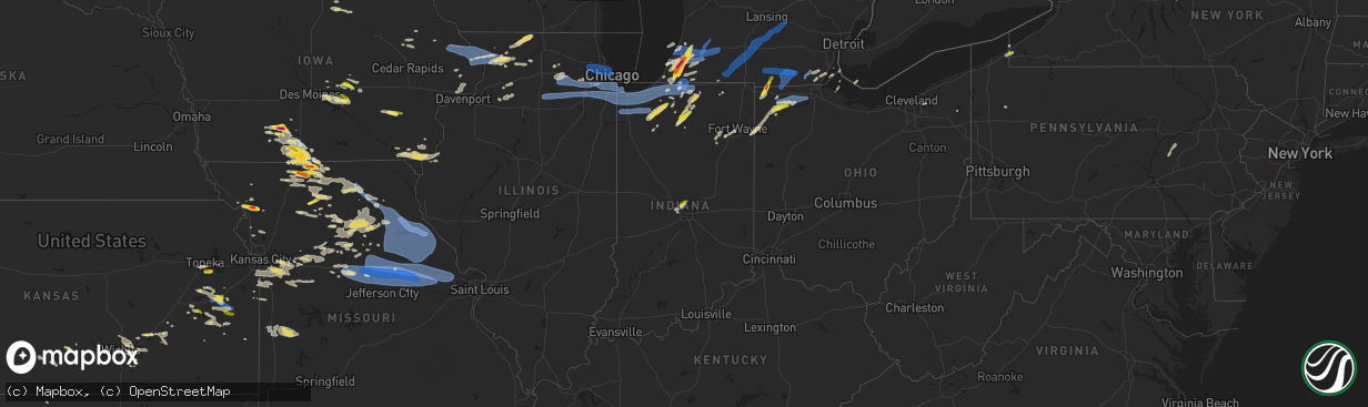 Hail map on June 20, 2021