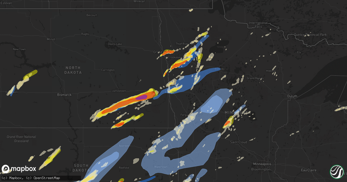 Hail map on June 20, 2022