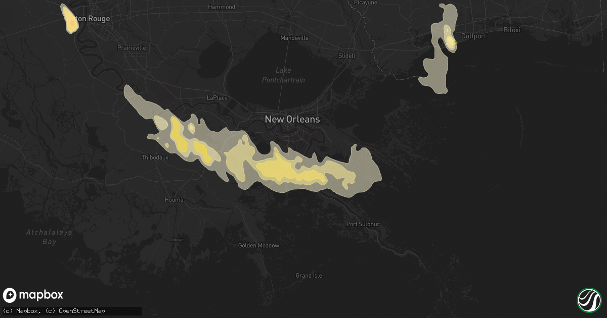 Hail map in Belle Chasse, LA on June 20, 2023