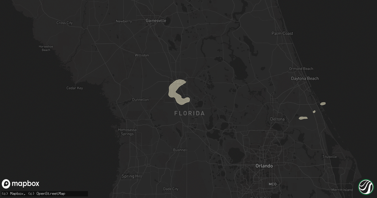 Hail map in Belleview, FL on June 20, 2023