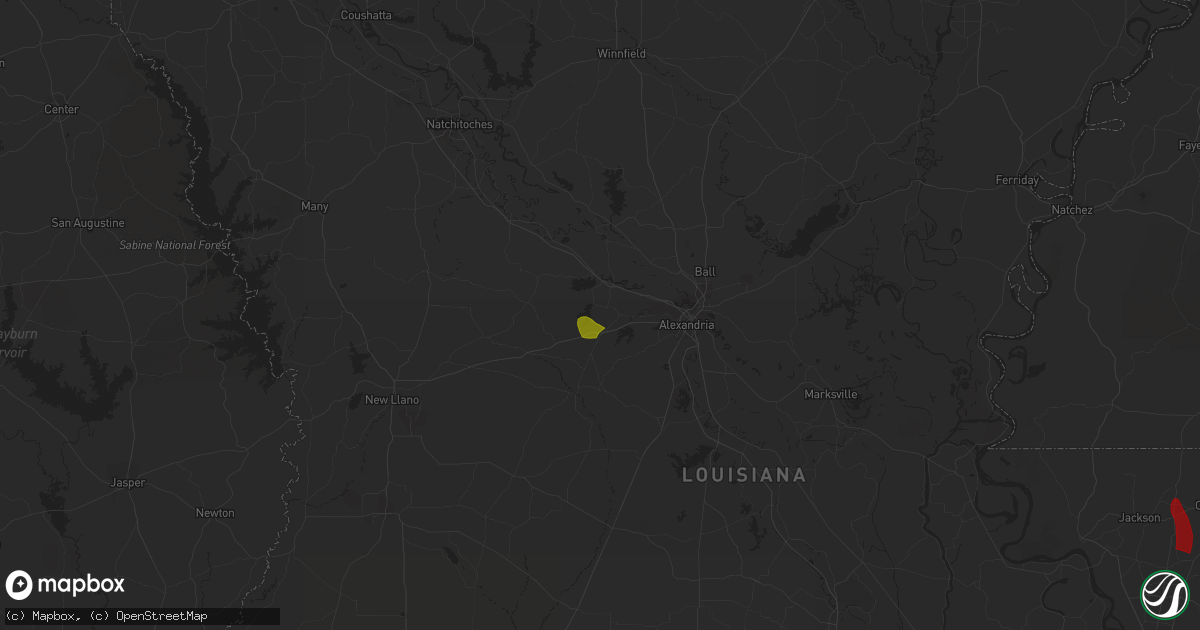Hail map in Boyce, LA on June 20, 2023