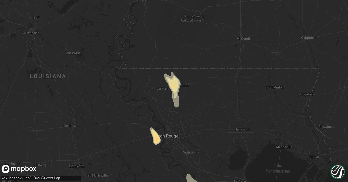 Hail map in Ethel, LA on June 20, 2023