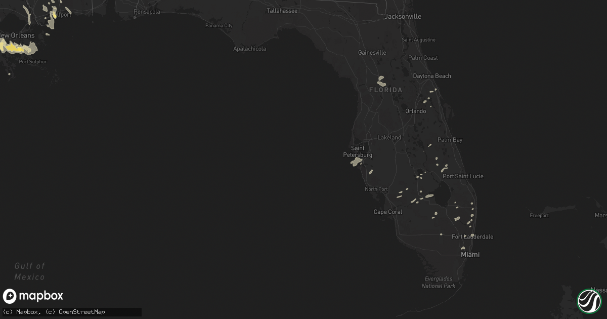 Hail map in Florida on June 20, 2023