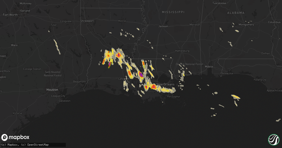 Hail map on June 20, 2023