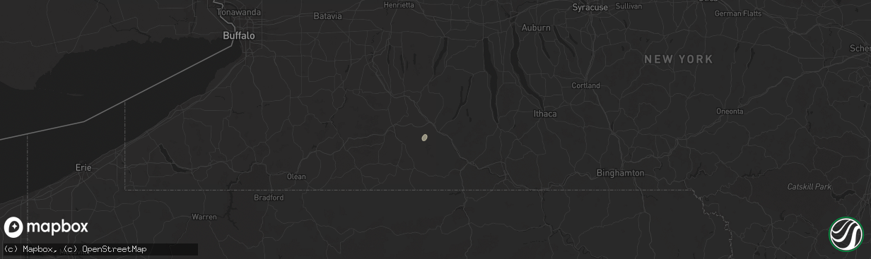 Hail map in Bath, NY on June 20, 2024