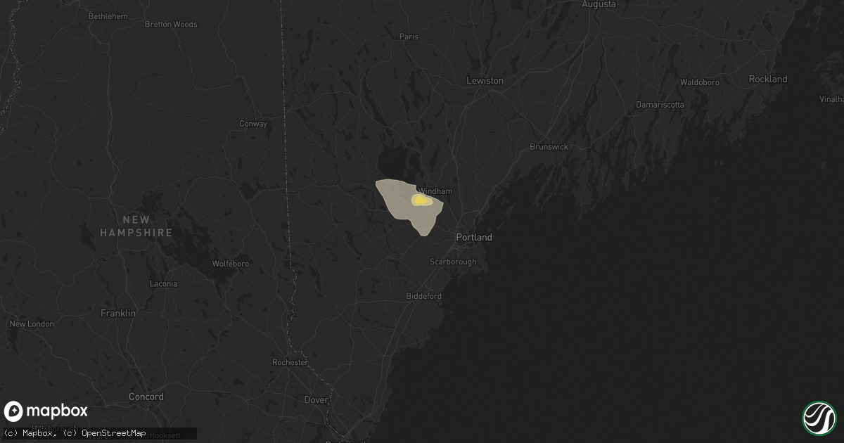 Hail map in Gorham, ME on June 20, 2024