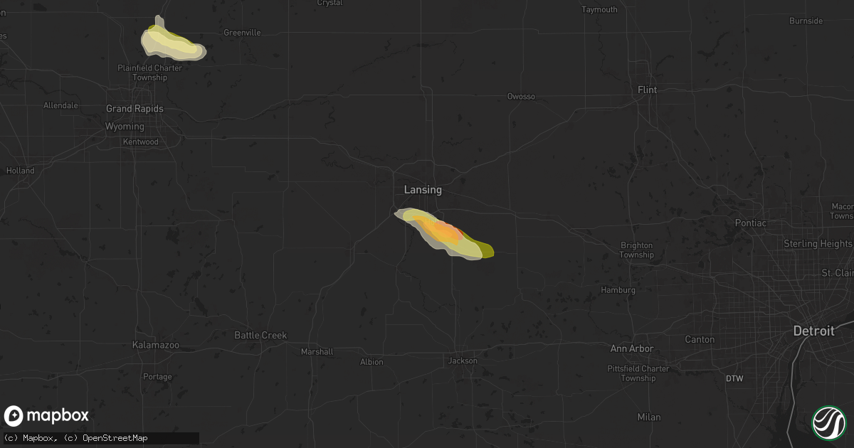 Hail map in Holt, MI on June 20, 2024