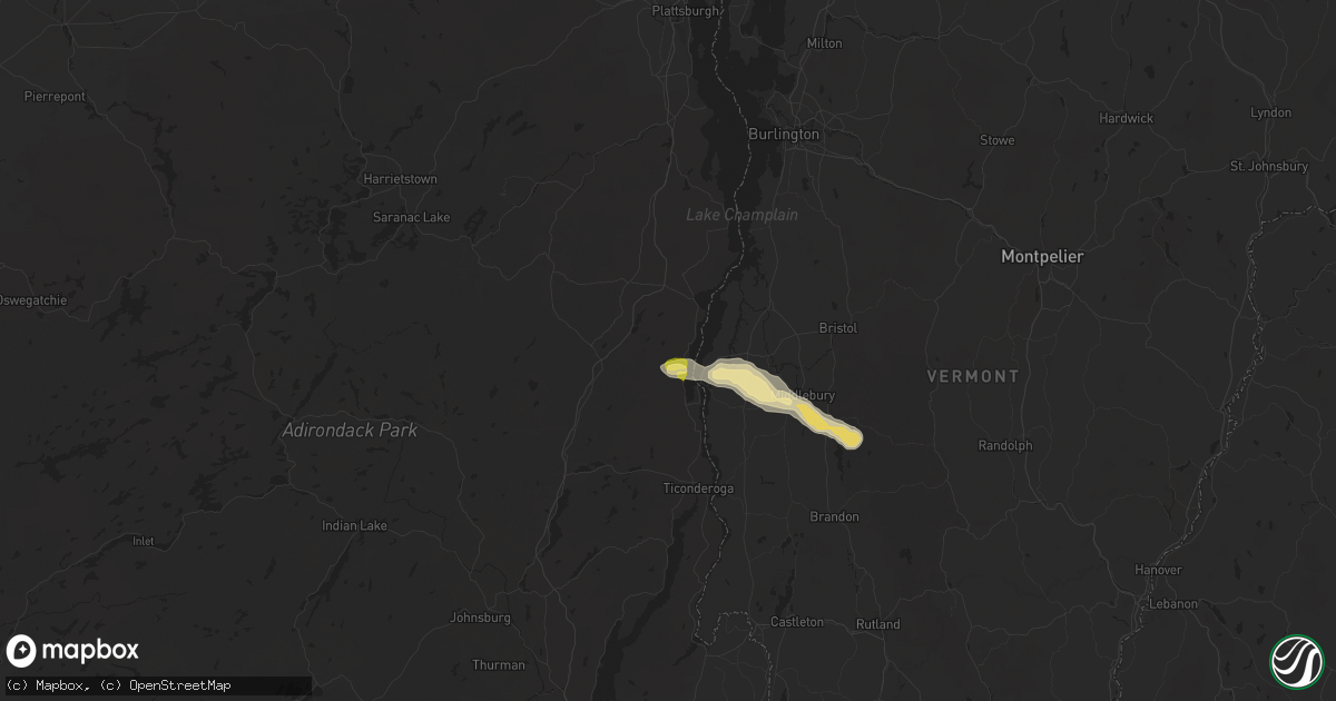 Hail map in Mineville, NY on June 20, 2024