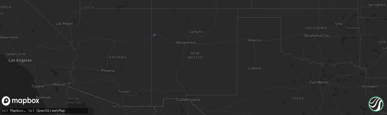 Hail map in New Mexico on June 20, 2024