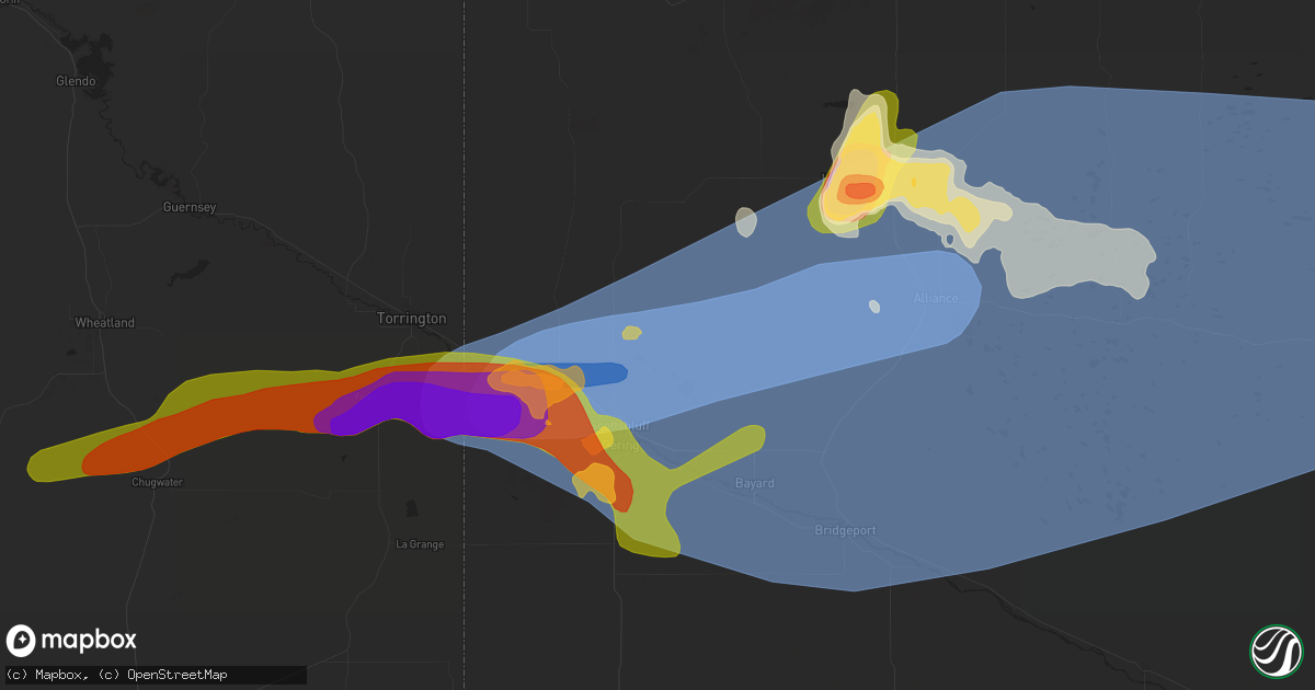 Hail map in Scottsbluff, NE on June 20, 2024