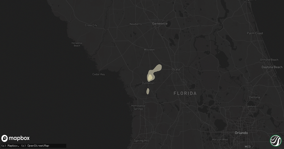 Hail map in Dunnellon, FL on June 20, 2025