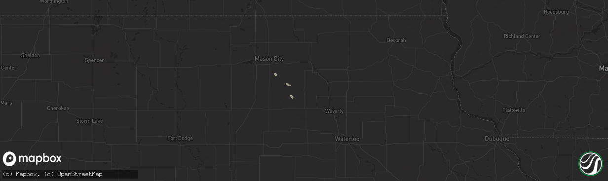 Hail map in Greene, IA on June 20, 2025